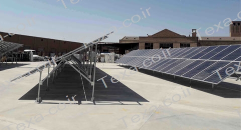 مشخصات سازه نگهدارنده پنل خورشیدی از نظر ساتبا-استراکچر خورشیدی-تکسا