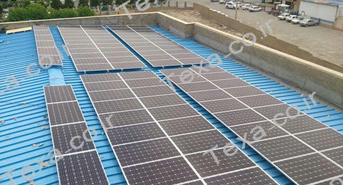 نصب استراکچر خورشیدی روی سقف شیبدار
