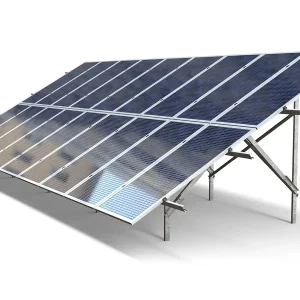 استراکچر خورشیدی دو ردیفه عمودی مدل V2-E – انتخابی مطمئن برای نیروگاههای خورشیدی